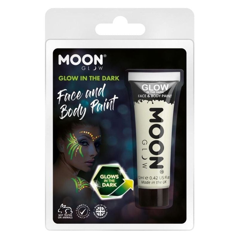 Costumes Australia Moon Glow In The Dark Face Paint 12ml Clamshell Costume Make Up_2