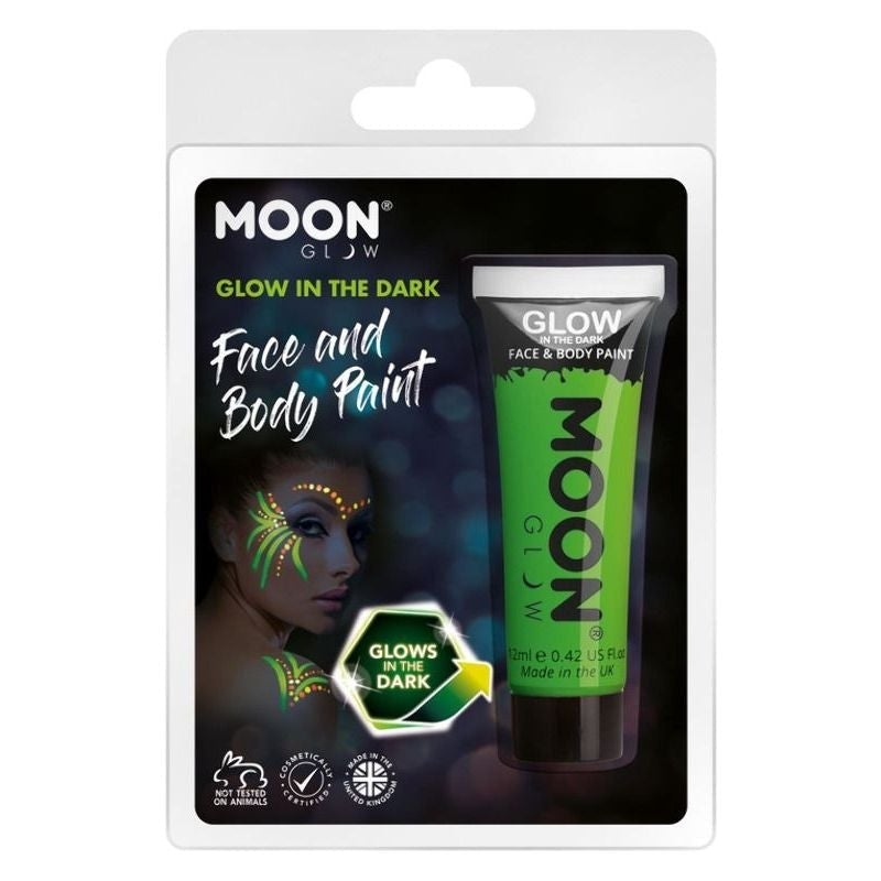 Costumes Australia Moon Glow In The Dark Face Paint 12ml Clamshell Costume Make Up_3