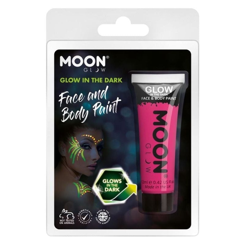 Costumes Australia Moon Glow In The Dark Face Paint 12ml Clamshell Costume Make Up_5