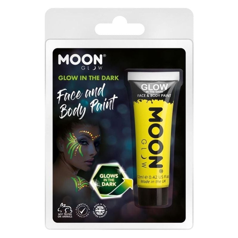 Costumes Australia Size Chart Moon Glow In The Dark Face Paint 12ml Clamshell Costume Make Up