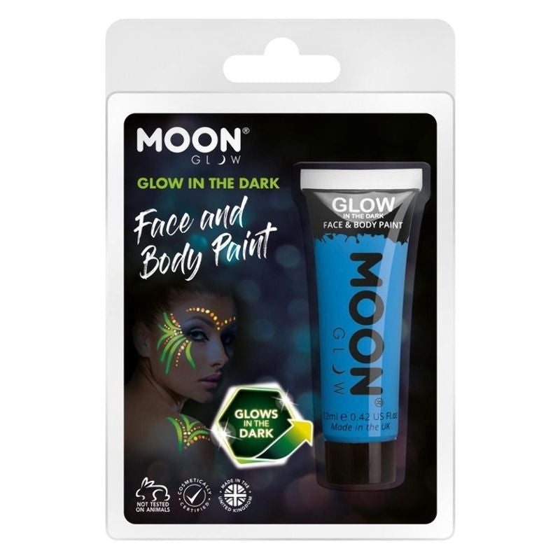 Costumes Australia Moon Glow In The Dark Face Paint 12ml Clamshell Costume Make Up_1