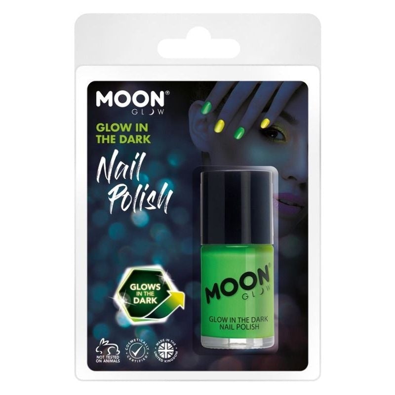 Costumes Australia Moon Glow In The Dark Nail Polish 14ml Clamshell Costume Make Up_2