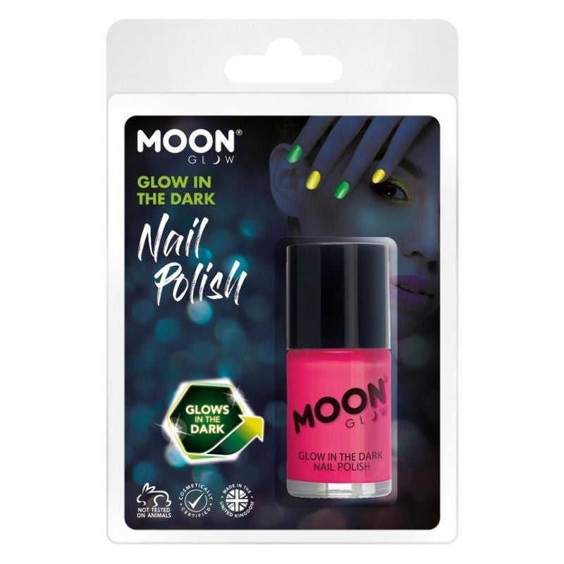 Costumes Australia Moon Glow In The Dark Nail Polish 14ml Clamshell Costume Make Up_4