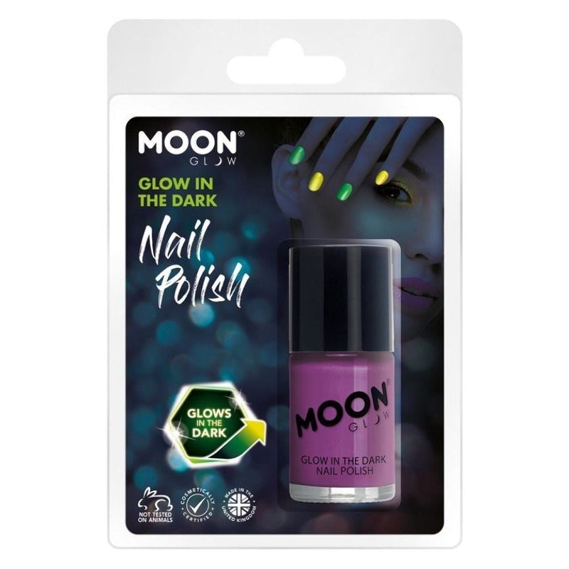 Costumes Australia Moon Glow In The Dark Nail Polish 14ml Clamshell Costume Make Up_5