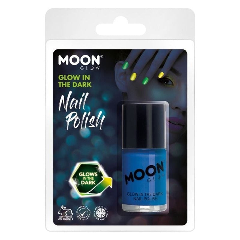 Costumes Australia Moon Glow In The Dark Nail Polish 14ml Clamshell Costume Make Up_1