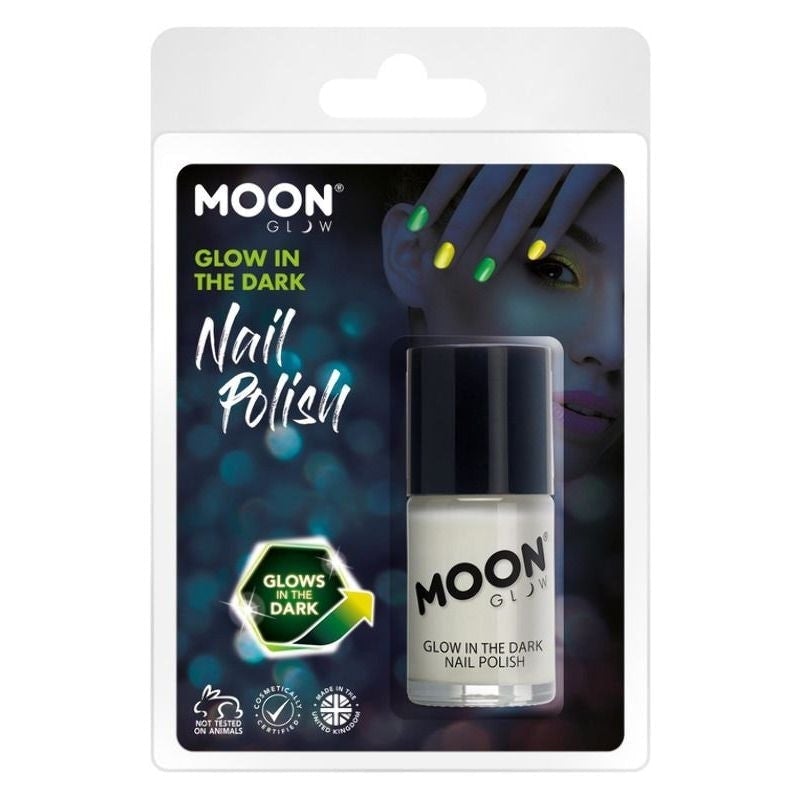 Costumes Australia Moon Glow In The Dark Nail Polish Yellow 14ml Costume Make Up_1