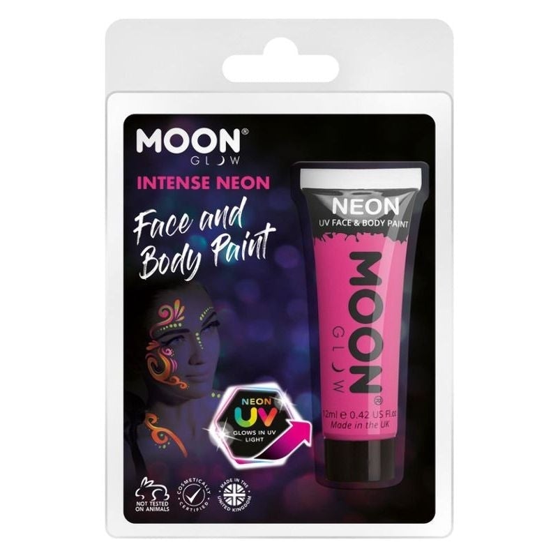 Costumes Australia Moon Glow Intense Neon UV Face Paint Clamshell, 12ml Costume Make Up_3