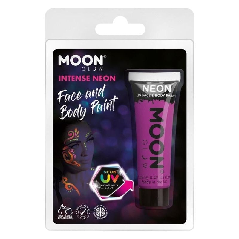 Costumes Australia Moon Glow Intense Neon UV Face Paint Clamshell, 12ml Costume Make Up_5