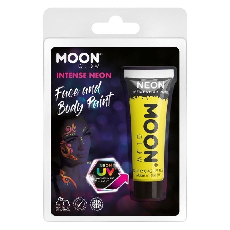 Costumes Australia Size Chart Moon Glow Intense Neon UV Face Paint Clamshell, 12ml Costume Make Up