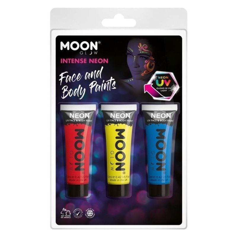 Costumes Australia Moon Glow Intense Neon UV Face Paint Red Costume Make Up_1