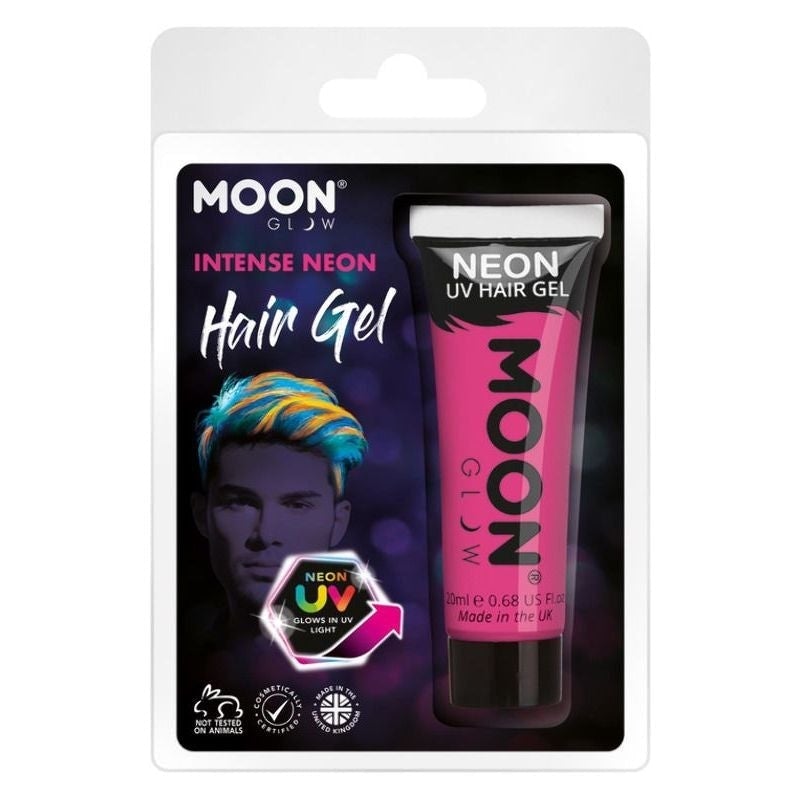 Costumes Australia Moon Glow Intense Neon UV Hair Gel Clamshell, 20ml Costume Make Up_3