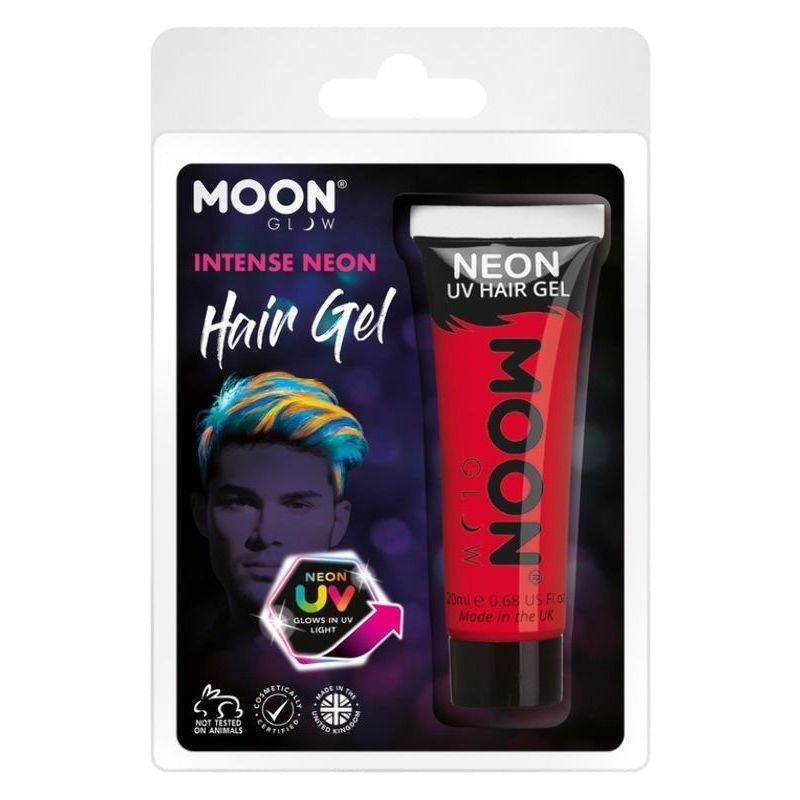 Costumes Australia Moon Glow Intense Neon UV Hair Gel Clamshell, 20ml Costume Make Up_6