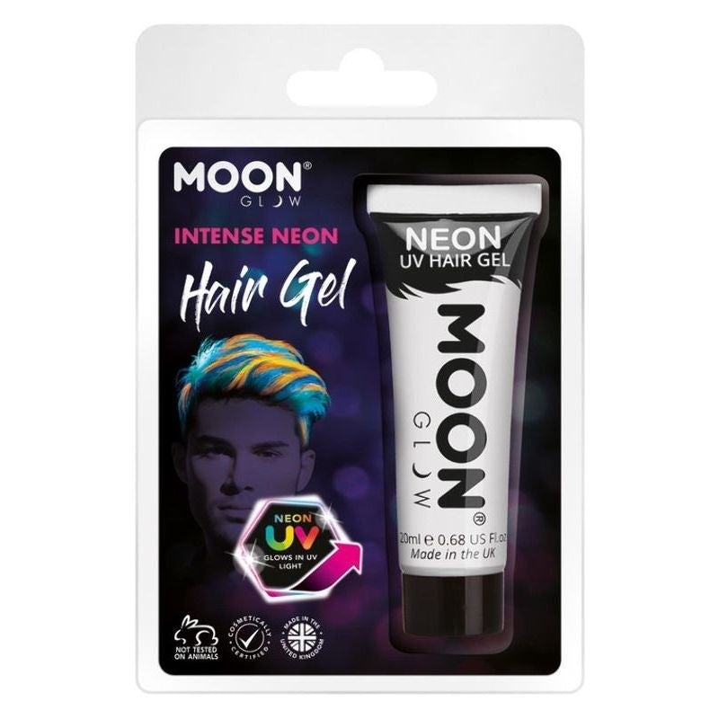 Costumes Australia Moon Glow Intense Neon UV Hair Gel Clamshell, 20ml Costume Make Up_7