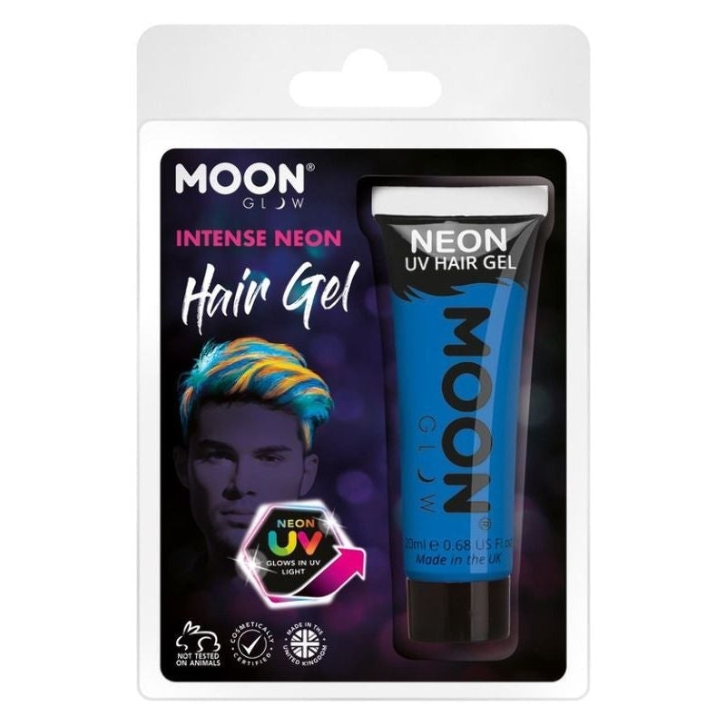 Costumes Australia Moon Glow Intense Neon UV Hair Gel Clamshell, 20ml Costume Make Up_1