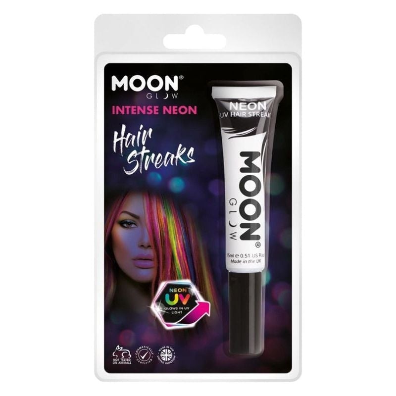 Costumes Australia Moon Glow Intense Neon UV Hair Streaks Clamshell, 15ml M36541 Costume Make Up_6