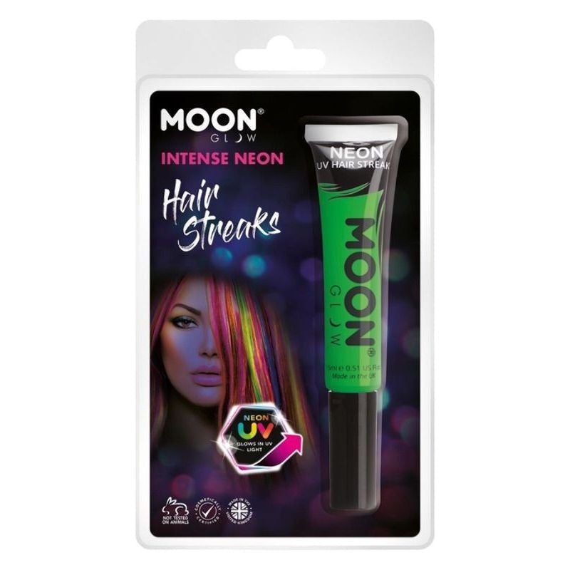 Costumes Australia Moon Glow Intense Neon UV Hair Streaks Clamshell, 15ml M36541 Costume Make Up_1