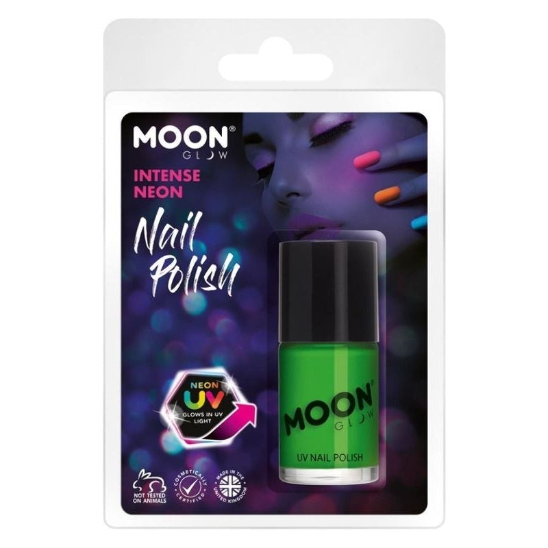 Costumes Australia Moon Glow Intense Neon UV Nail Polish Clamshell, 14ml Costume Make Up_2