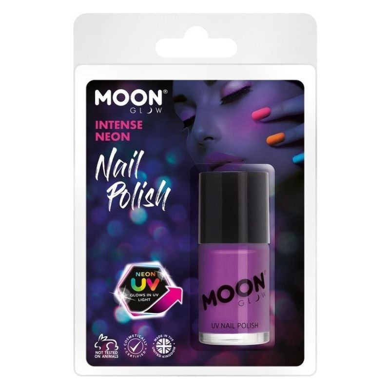 Costumes Australia Moon Glow Intense Neon UV Nail Polish Clamshell, 14ml Costume Make Up_4