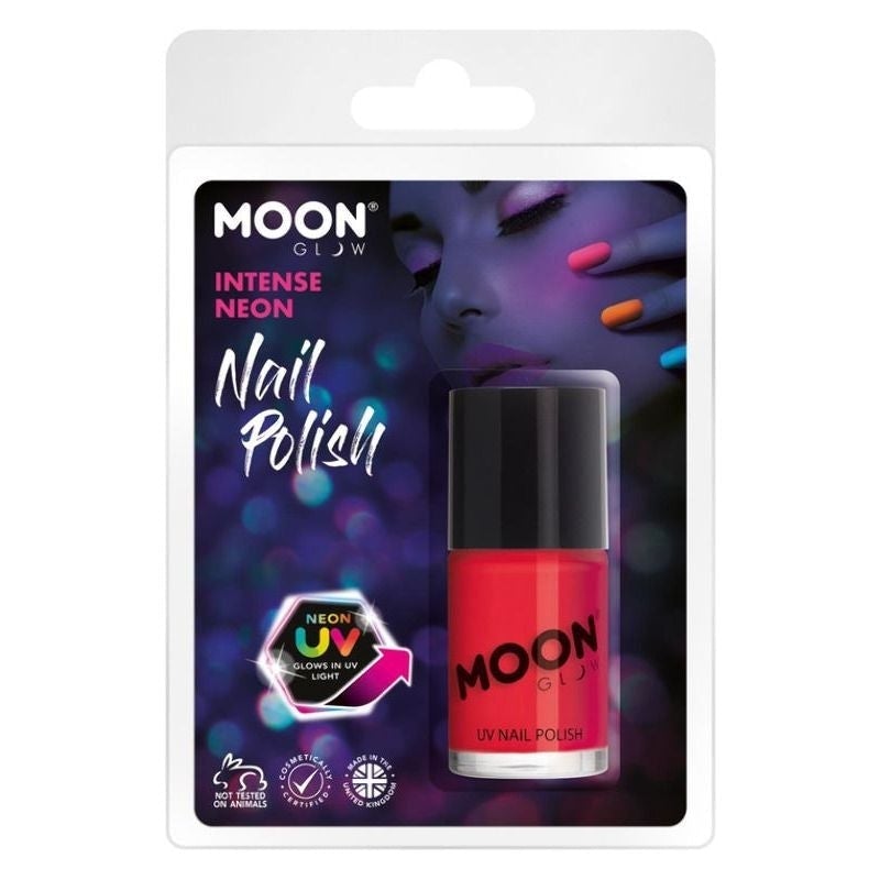 Costumes Australia Moon Glow Intense Neon UV Nail Polish Clamshell, 14ml Costume Make Up_5