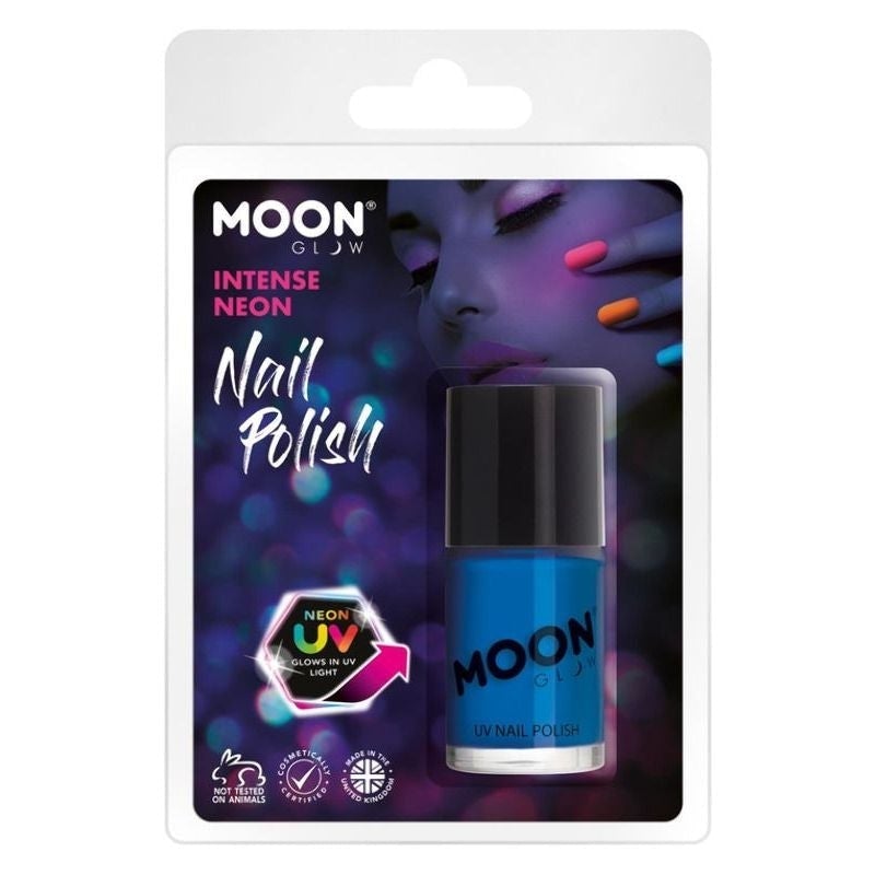 Costumes Australia Moon Glow Intense Neon UV Nail Polish Clamshell, 14ml Costume Make Up_1