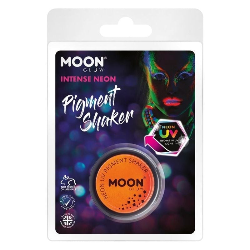 Costumes Australia Moon Glow Intense Neon UV Pigment Shakers Clamshell, 5g Costume Make Up_3