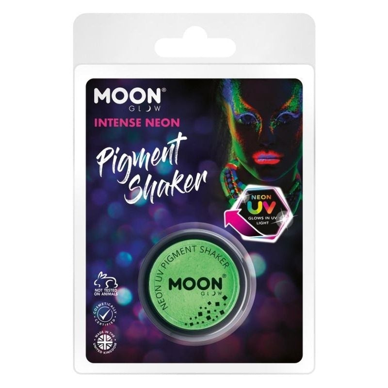 Costumes Australia Moon Glow Intense Neon UV Pigment Shakers Clamshell, 5g Costume Make Up_1