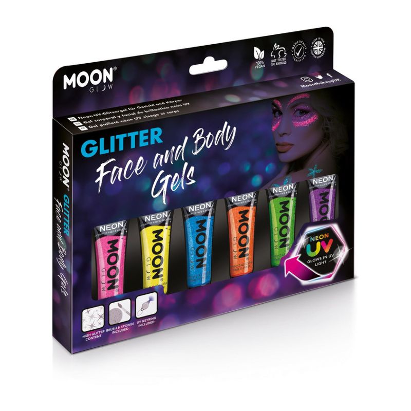 Costumes Australia Moon Glow Neon UV Fine Glitter Gel Assorted Costume Make Up_1