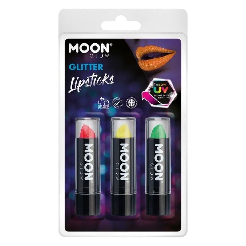 Costumes Australia Moon Glow Neon UV Glitter Lipstick M40593 Costume Make Up_1