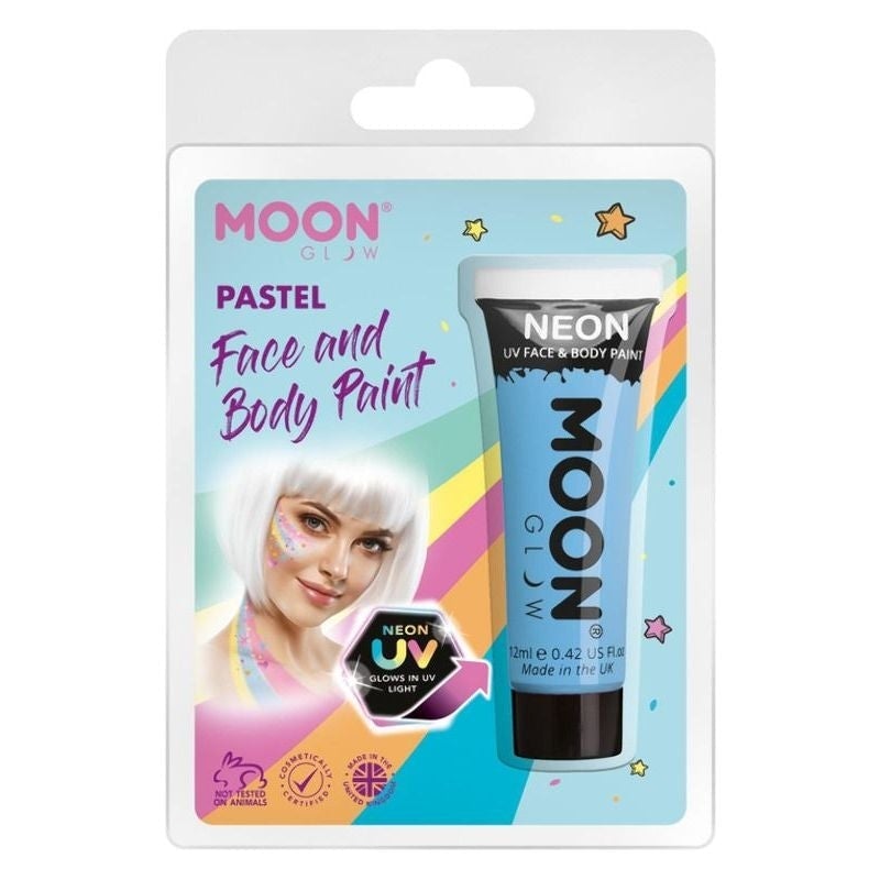 Costumes Australia Moon Glow Pastel Neon UV Face Paint Clamshell, 12ml Costume Make Up_2