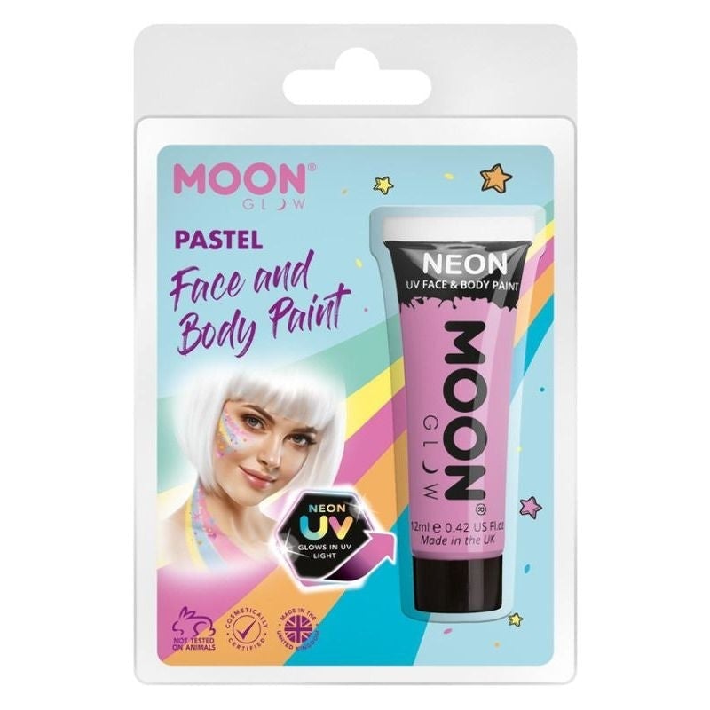 Costumes Australia Moon Glow Pastel Neon UV Face Paint Clamshell, 12ml Costume Make Up_5