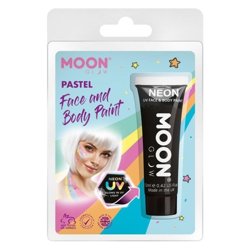 Costumes Australia Moon Glow Pastel Neon UV Face Paint Clamshell, 12ml Costume Make Up_1