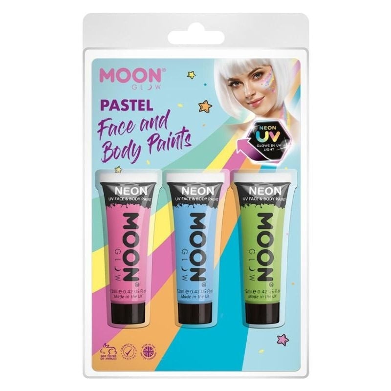 Costumes Australia Moon Glow Pastel Neon UV Face Paint M33700 Costume Make Up_2