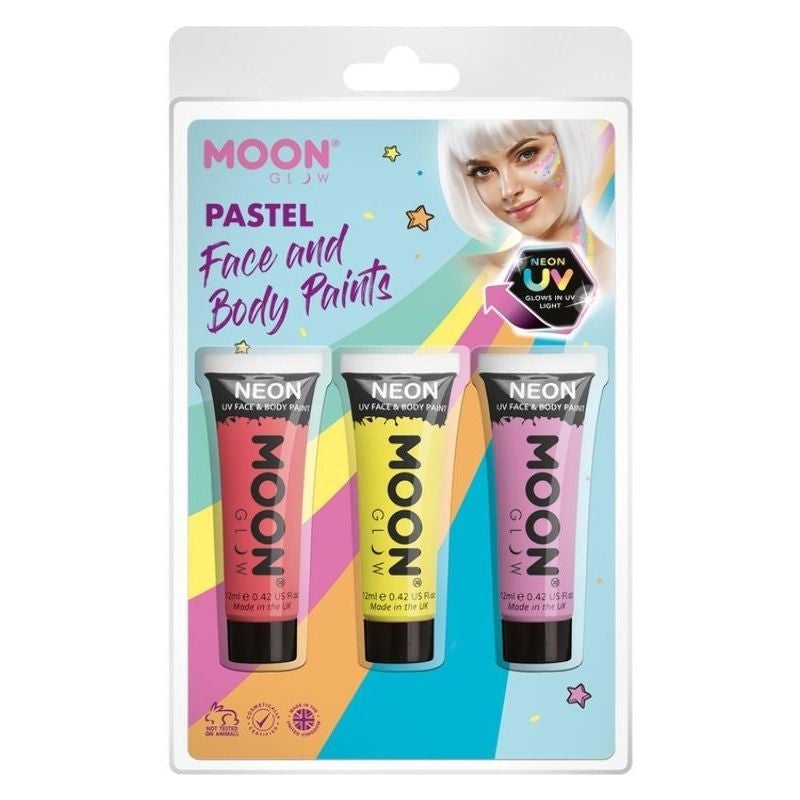 Costumes Australia Moon Glow Pastel Neon UV Face Paint M33700 Costume Make Up_1