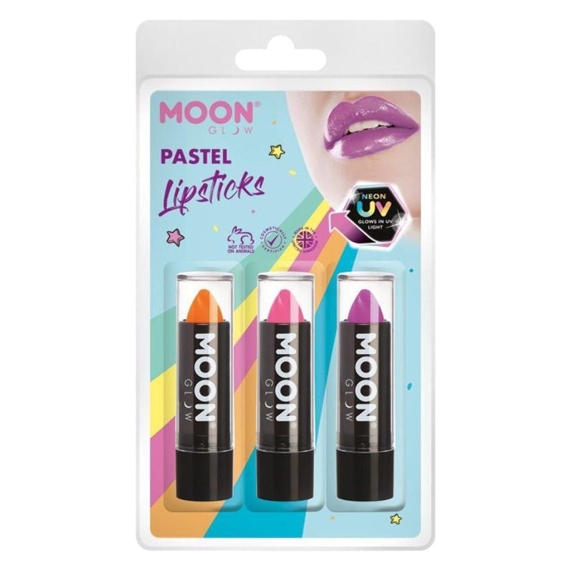 Costumes Australia Moon Glow Pastel Neon UV Lipstick Costume Make Up_2