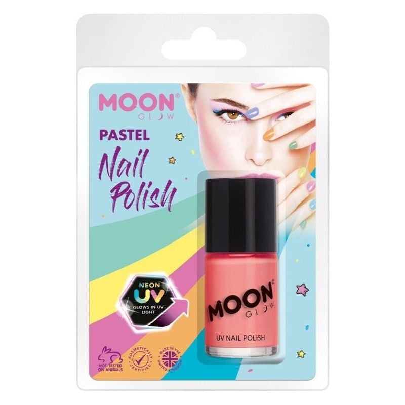 Costumes Australia Moon Glow Pastel Neon UV Nail Polish Clamshell, 14ml Costume Make Up_3