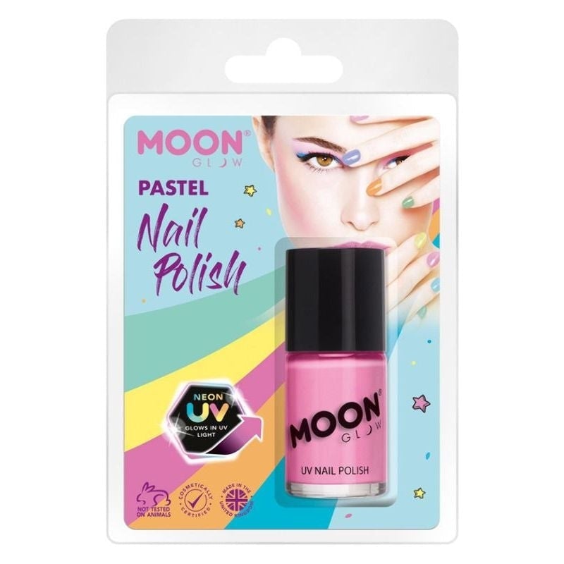 Costumes Australia Moon Glow Pastel Neon UV Nail Polish Clamshell, 14ml Costume Make Up_7