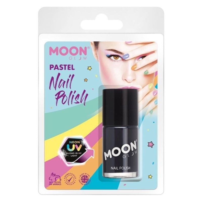 Costumes Australia Moon Glow Pastel Neon UV Nail Polish Clamshell, 14ml Costume Make Up_1