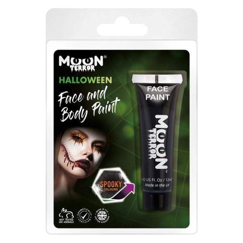 Costumes Australia Moon Terror Haloween Face & Body Paint Black Costume Make Up_1