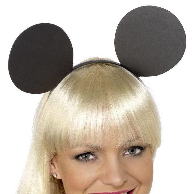 Costumes Australia Mouse Ears On Headband Adult Black_1