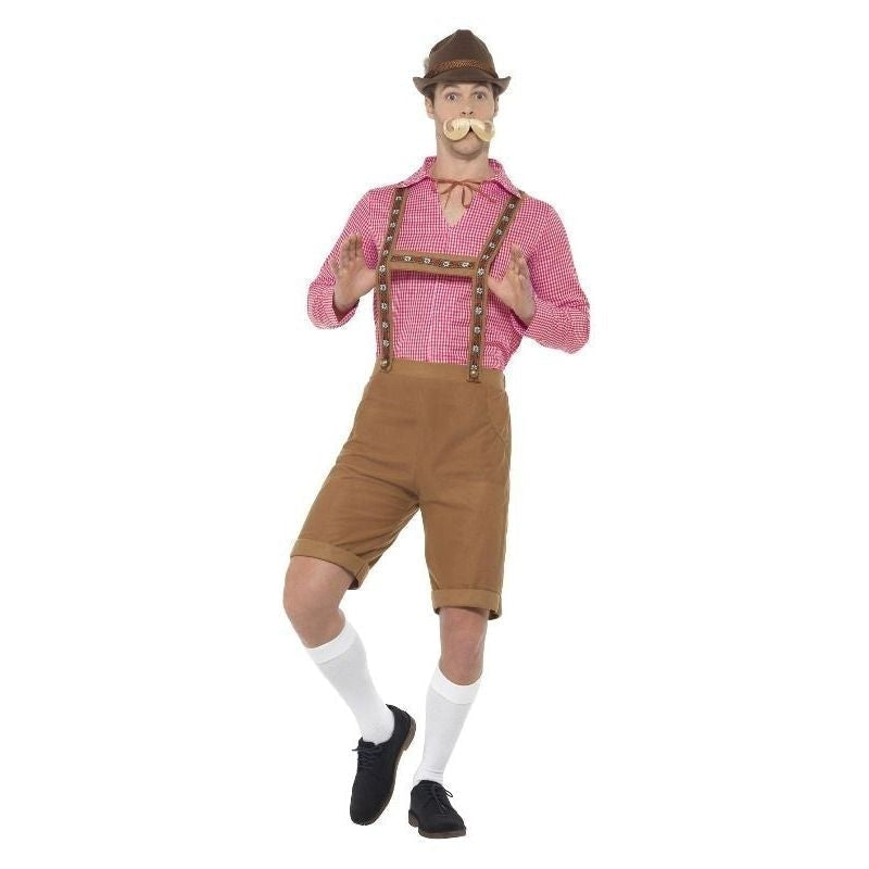 Costumes Australia Mr Bavarian Costume Adult Red Brown_2