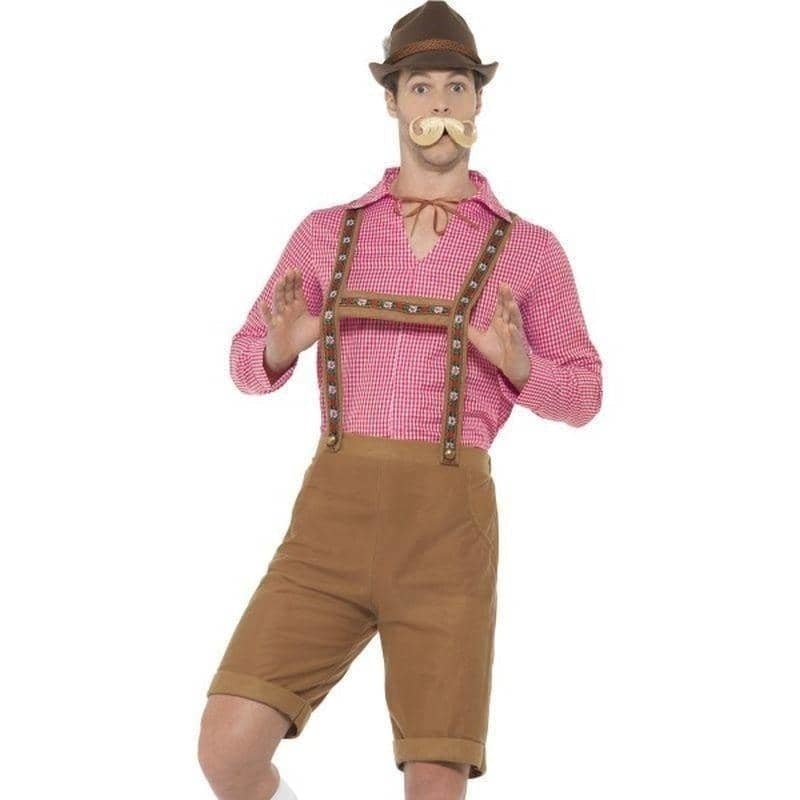 Costumes Australia Mr Bavarian Costume Adult Red Brown_1