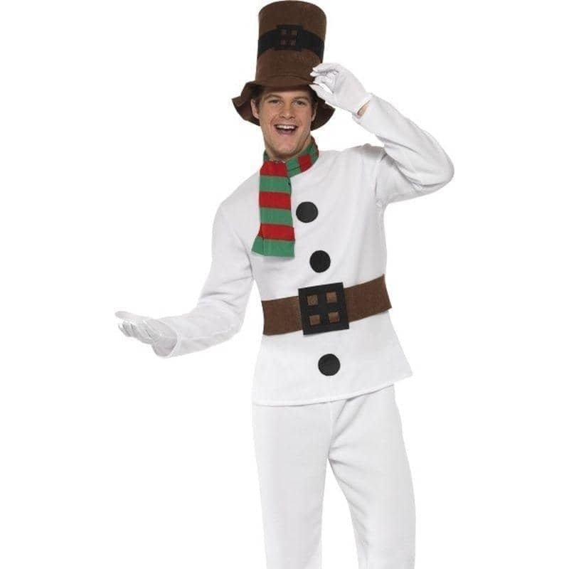 Costumes Australia Mr Snowman Costume Adult White Brown_3