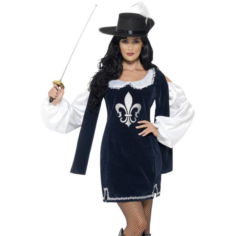 Costumes Australia Musketeer Female Costume Adult Blue_1