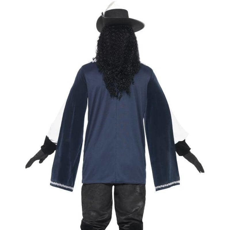 Costumes Australia Musketeer Male Costume Adult Tabard Top Hat Blue_2