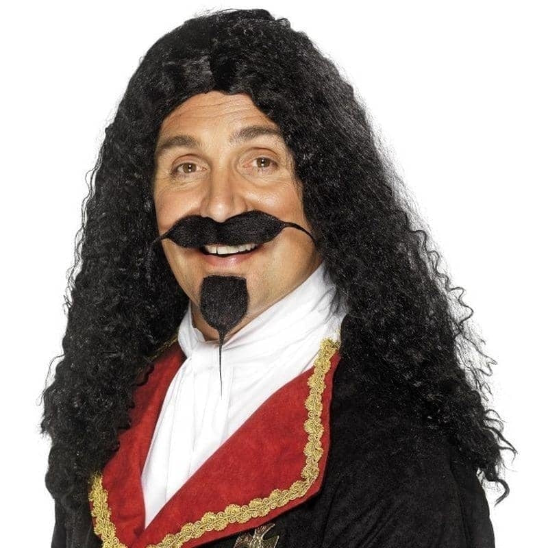 Costumes Australia Musketeer Wig Adult Black_1