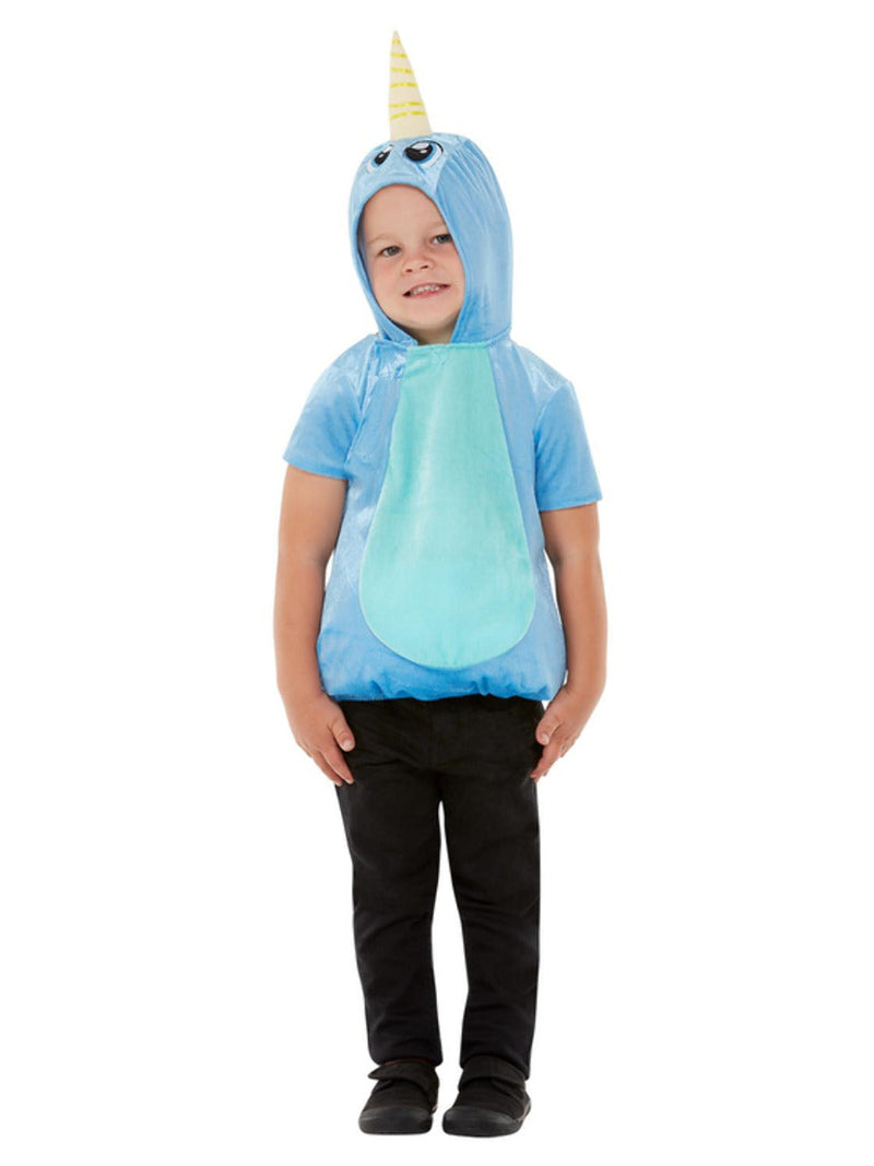 Costumes Australia Narwhal Costume Toddler All In One Hooded Top Blue_2