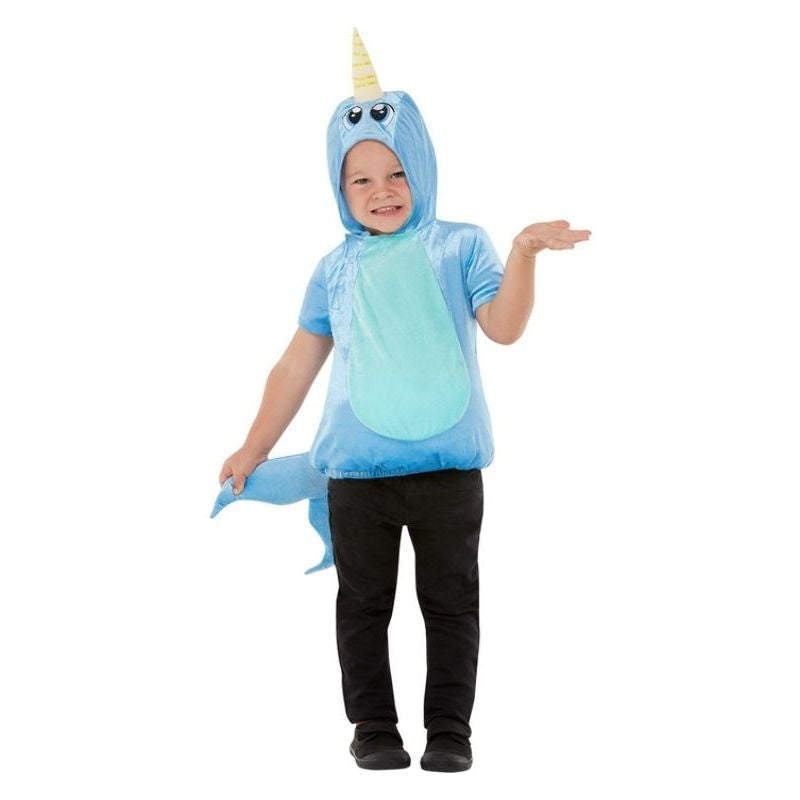 Costumes Australia Narwhal Costume Toddler All In One Hooded Top Blue_1