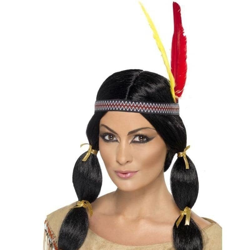 Costumes Australia Native American Inspired Black Wig_1