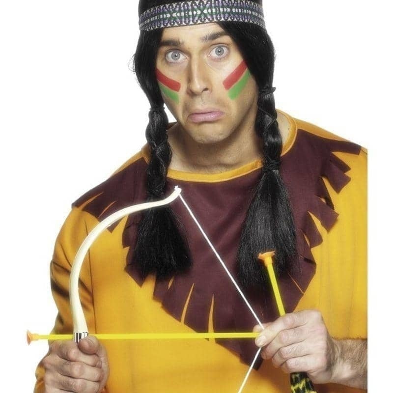 Costumes Australia Native American Inspired Bow and Arrow Set Adult White_1