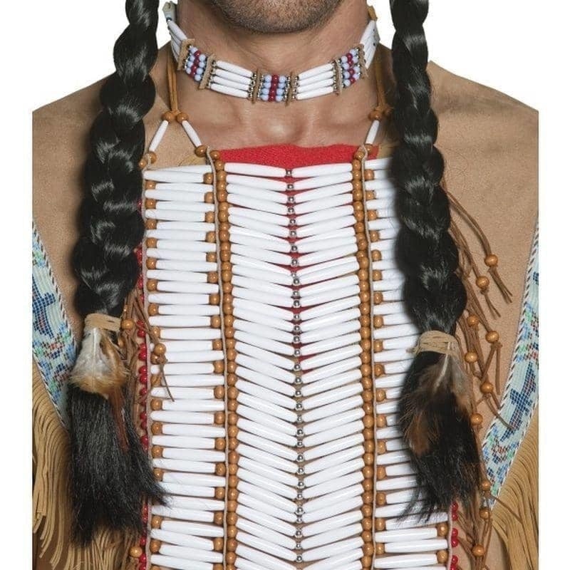 Costumes Australia Native American Inspired Breastplate Adult White_1